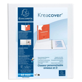 Classeur personnalisable 2anx D15 blanc