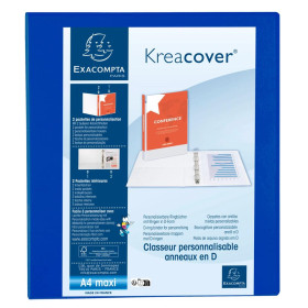 Classeur personnalisable 4anx D40 bleu