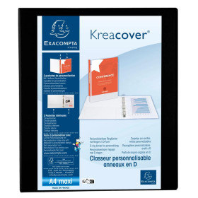 Classeur personnalisable 4anx D25 noir