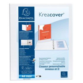 Classeur perso. 2 poches 2anx D30 blanc