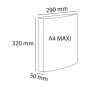 Clas.rigide 4ax IDERAMA PP A4 30mm anis