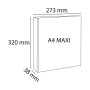 Classeur personnalisable 4anx D15 blanc