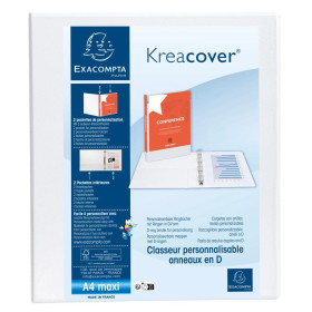 Classeur personnalisable 4anx D40 blanc