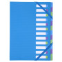 Trieur Harmonika 12comp CAMPUS NEON bleu