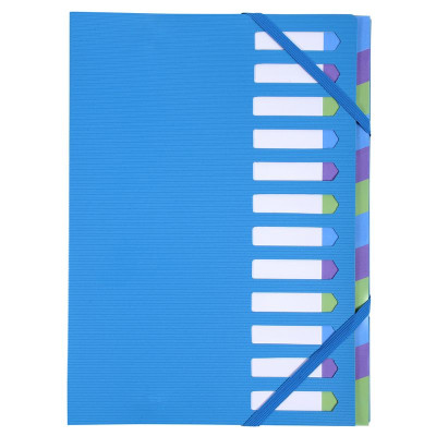 Trieur Harmonika 12comp CAMPUS NEON bleu