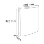 Classeur A4 4anx 30mm Iderama assorti