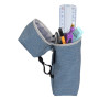 Trousse pot à crayon carrée Bee coul ass