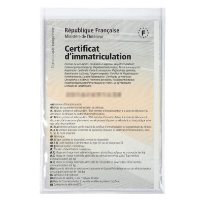 Etui de Protection PVC Documents voiture