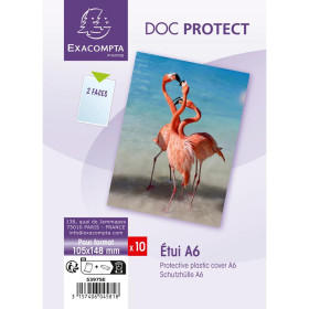 Sachet /10 Etuis simples PVC 105X150