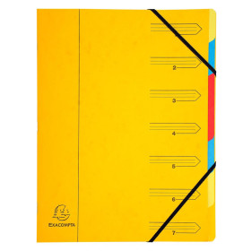 TRIEUR AGRAFE 7 COMP. JAUNE