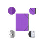 Trieur agrafé int. noir 7 comp. Violet