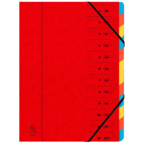 TRIEUR AGRAFE 12 COMP. ROUGE