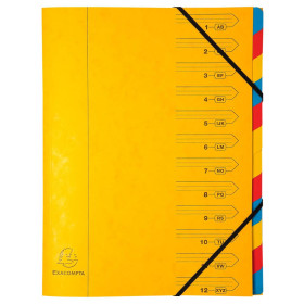TRIEUR AGRAFE 12 COMP. JAUNE