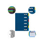 TRIEUR FENETRE 6 COMP. BLEU
