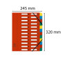 TRIEUR FENETRE 24 COMP. ROUGE