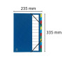 Trieur rigide ORDONATOR 12 comp bleu