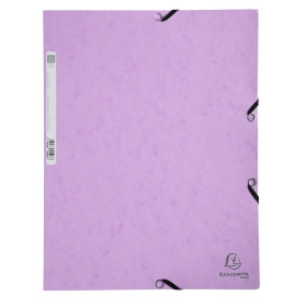 Chem. 3rab+élast. A4 carte AQUAREL mauve