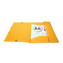 Chemise 3 rabats+élast. OPAK PP A4 jaune