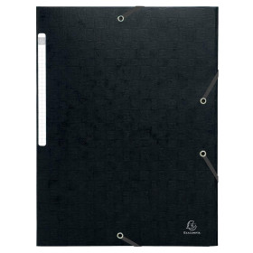 CHEMISE 3 RABATS SCOTTEN  7/10° NOIR