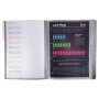 Trieur 12 comp 3 rabats PP Noir