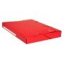 CHEMISE 3 RABATS  SCOTTEN  7/10° ROUGE