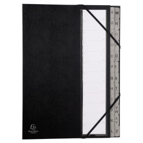 Trieur 24 compart. Alphabétiques Noir