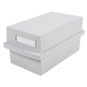 Boîte K 600 fiches A7 gris lumière