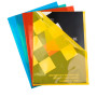 Sachet 10 poch.Coin A4 PP Lisse 120µ ass