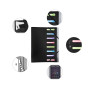 Trieur 8 comp 3 rabats PP Noir