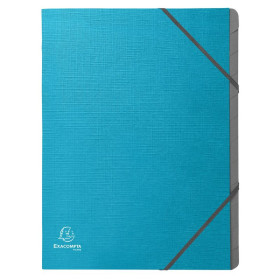 Trieur agrafé 3R TEKSTO 12comp turquoise