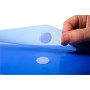 Sach.5 poch.enveloppe scratch A4 PP bleu