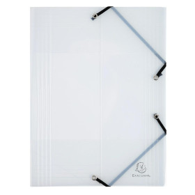 Chemise PP 3rab.+ élas.A4 CRYSTAL CLEAR