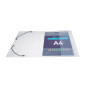 Chemise PP 3rab.+ élas.A4 CRYSTAL CLEAR