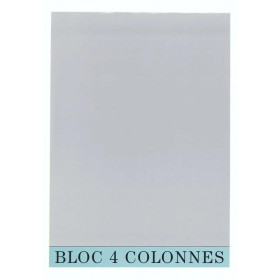 BLOC COMPTABLE 29,7/21 4 Col. 70Fls.