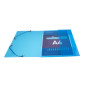 Chemise PP 3rab.+élas.A4 CRYSTAL COLOURS