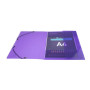 Chemise PP 3rab.+élas.A4 CRYSTAL COLOURS