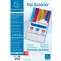 Sach.100 poch.perfo A4 PP 75 lisse