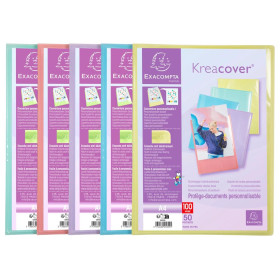 Porte-vues 100V KREACOVER PASTEL ass