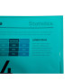 Sach.100 poch.coin A4 PP St.grainé vert