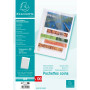 Sach.100 poch.coin A4 pp St.grainé incol