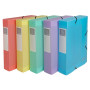Bte classement A4 D60mm PP Chrom.Pastel