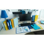 Boite de class PP Dos 40mm Bee Blue ass.