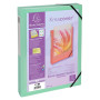 Bte class.élast. D40 PP KREAC PASTEL ass