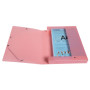 Bte classement A4 D40mm PP Chrom.Pastel
