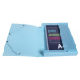 Bte classement A4 D40mm PP Chrom.Pastel
