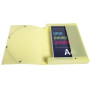 Bte classement A4 D40mm PP Chrom.Pastel