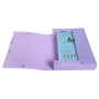 Bte classement A4 D60mm PP Chrom.Pastel