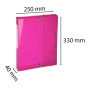 Bte classement IDERAMA PP D40mm rose