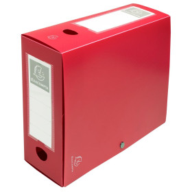 Boite de class D100mm pression PP rouge