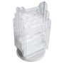 Tourniq. 6 cases A4 vertic gris/cristal